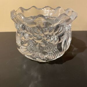 Lenox lead glass candy dish with bow design